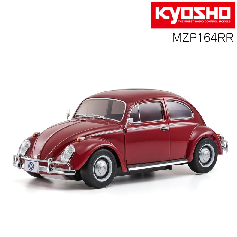 ASC MR04N-MM2 VW Beetle 1966モデル ルビーレッド MZP164RR VW Beetle 1966モデルのオートスケールには実車の雰囲気を高めるホイールキャップが付属。 ※オートスケールだけでは走行できません。また、シャシーにより載せられないボディがあります。 ※別売のLEDライトユニットセット(No.MZW429R)はフォルクスワーゲン 1300 ビートル 1966年型に装着可。 メーカー：京商