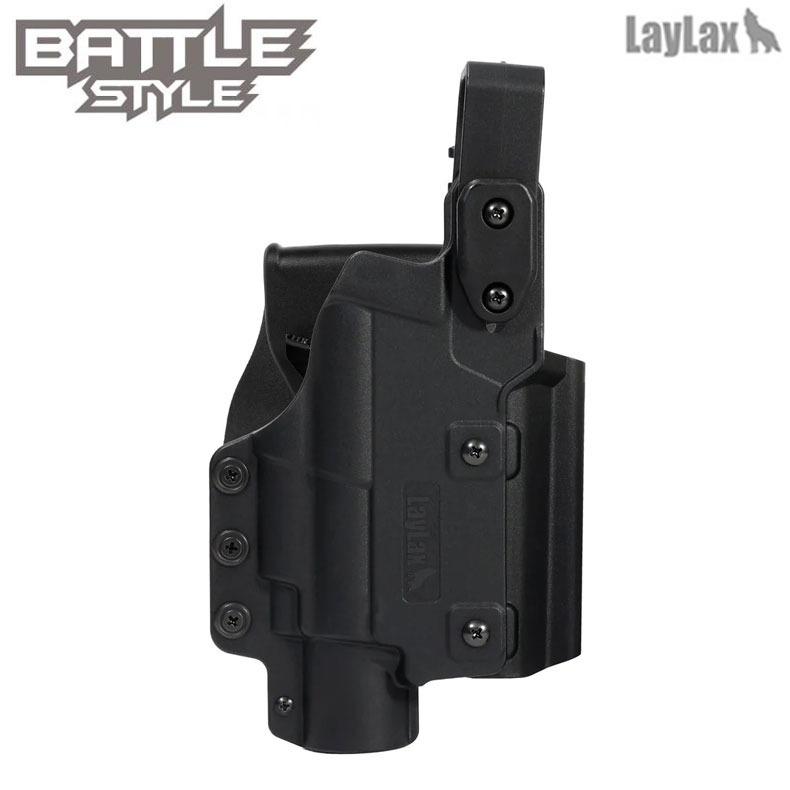 LayLax ライラクス Battle Style バトルスタイル マルチフィット ウェポンライトホルスターLUX Light-Universal eXtract右用 カスタム オプション パーツ サバイバルゲーム サバゲー IPSC スチールチャレンジ シューティング マッチ 装備 送料無料