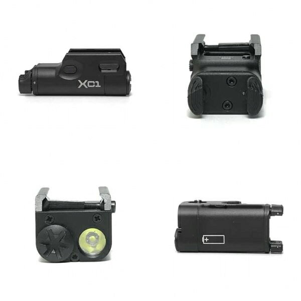 Toy&ZAKKA mimiy / ミミーのXC-1 ウェポンライト タクティカルライト BK GLOCKやM4などの20mmレイル対応 カスタム オプション パーツ サバイバルゲーム サバゲー 装備 ミリタリー シューティング マッチ 送料無料｜アングル3