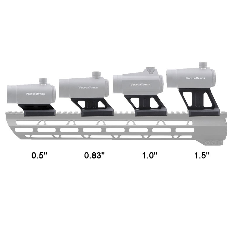 VectorOptics ベクターオプティクス マーベリック Gen1 Gen2 対応 ライザーマウント 1.5インチ MAV-P15 MAV 1.5 Profile Cantilever Picatinny Riser Mount MAVERICK カスタム オプション パーツ サバイバルゲーム サバゲー 装備 ミリタリー 3