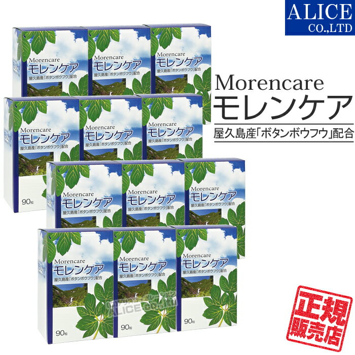  モレンケア （90粒）×12箱セット { 屋久島原産 ボタンボウフウ 牡丹防風 長命草 イソサミジン かぼちゃ種子 カボチャ種子エキス プラスワン } 