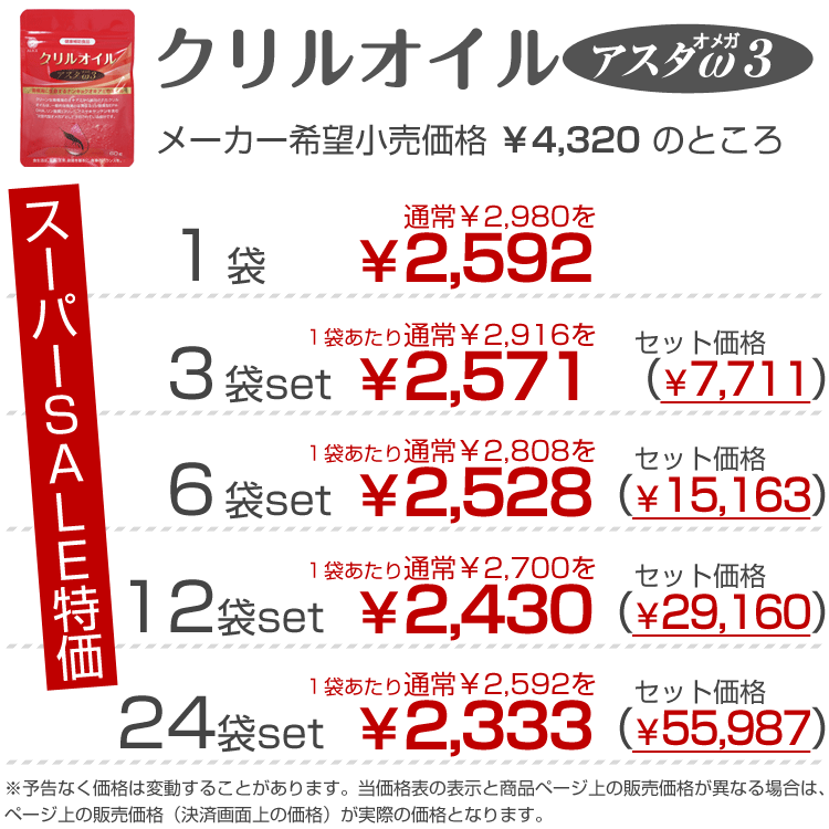 ＜スーパーSALE＞【販売元直販】 クリルオイル アスタオメガ3 （60粒入）［ krill oil 520mg/日 南極 オキアミ ナンキョク アスタキサンチン omega 3 オメガIII オメガ3 ω3 Ω3 ωIII ΩIII DHA EPA 脂肪酸 ホスファチジルコリン リン脂質 トランス脂肪酸ゼロ ］ 3