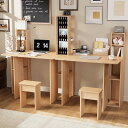 ツインデスク ワークデスク 学習机 勉強机 机 デスク 学習机セット 多機能デスク 椅子 チェア デスクセット 折り畳み式 収納付き 棚 本棚付き 省スペース ...