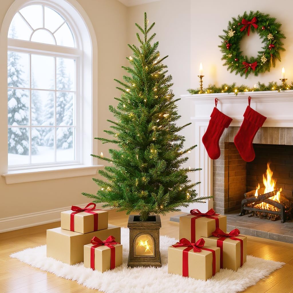 クリスマスツリー 雪化粧 LED ヌードツリー 高級 おしゃれ ツリー Christmas tree 枝増量 高濃密度枝 ..