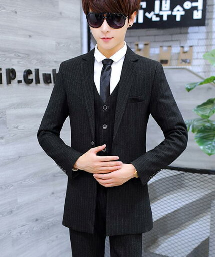 3点セット/ビジネススーツ/メンズ/コート/パンツ/ズボン/コート/スーツ/ベスト/通勤/オフィス/ トップス 制服 事務服 入学 フォーマル ビジネス/洗える/細身/ボタン/ビジネススーツ セットアップ/結婚式/長袖/忘年会/S/M/L/XL/XXL/3XL/4XL/メンズファッション チェック