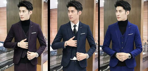 新品/3点セット/ビジネススーツ/メンズスーツ/コート/パンツスーツ/ズボンスーツ/ベスト/長袖/通勤/オフィス/ トップス 制服 事務服 入学 結婚フォーマル/洗える/細身/春夏/1ボタン/M-5XL