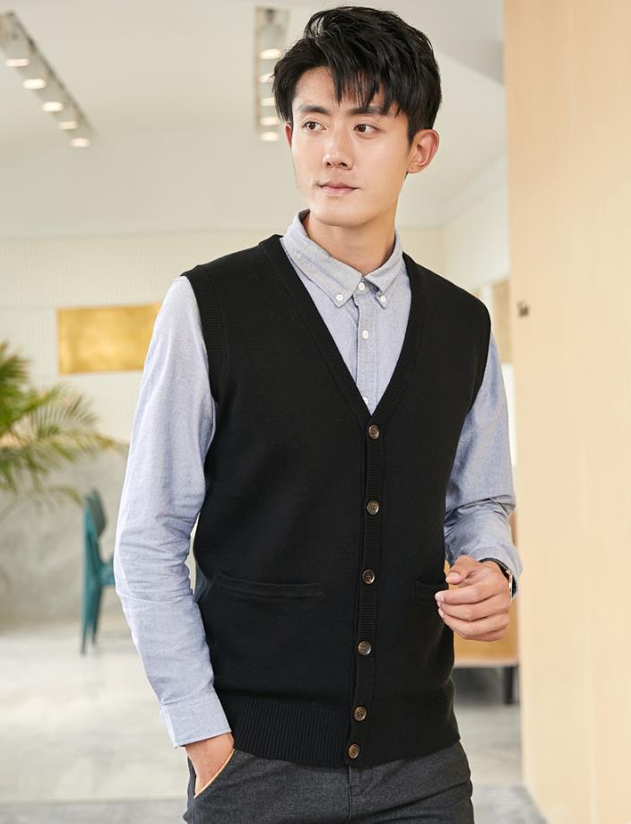 3色/M/L/XL/XXL/XXXL/ベスト/無地/Vネック/ノースリーブ/サマーニット/スクール/レディース/春秋/ニット コットン ユニフォーム スクール ...