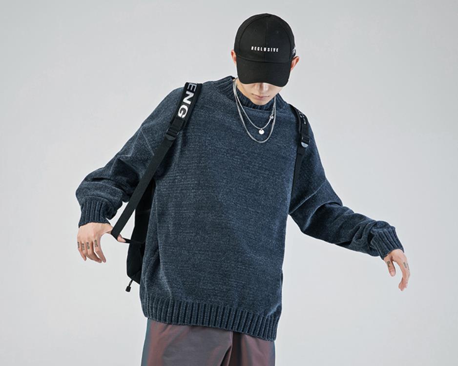 セーター 長袖 コート ニット 春秋 トップス アウター 春秋物 冬物 春 秋 冬 ユニフォーム スクール メンズ お兄系 メンズ ファッション 防寒 プル...