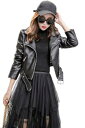XS/S/M/L/XL/ 秋冬大きいサイズ レディース ライダースジャケット レザージャケット 革ジャン アウター ダブルライダース フェイクレザー ショート丈 長袖/防寒