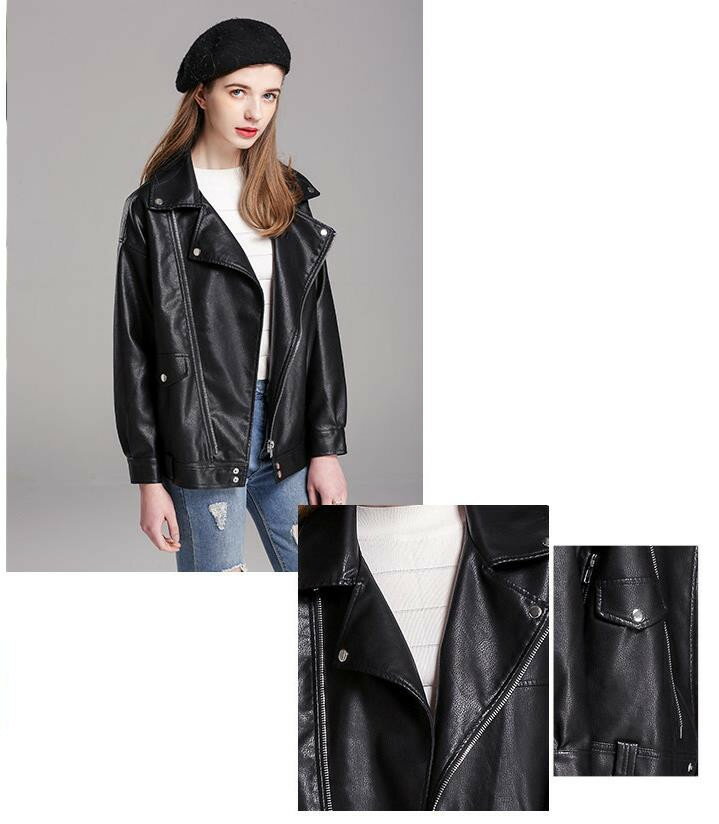 S-XL/ 秋冬大きいサイズ レディース ライダースジャケット レザージャケット 革ジャン アウター ダブルライダース フェイクレザー ショート丈 長袖/防寒