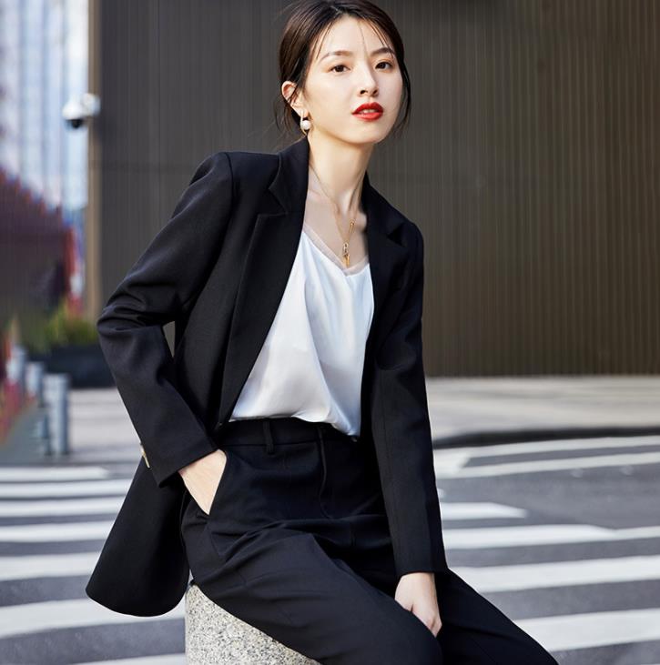 2021新作/2点セット/ビジネススーツ/レディース/コート/ズボンスーツ/ジャケット/通勤/オフィス/ 制服 事務服 入学 フォーマル ビジネス/洗える/細身/ボタン/結婚式/長袖/忘年会/S-4XL/春秋冬 3色