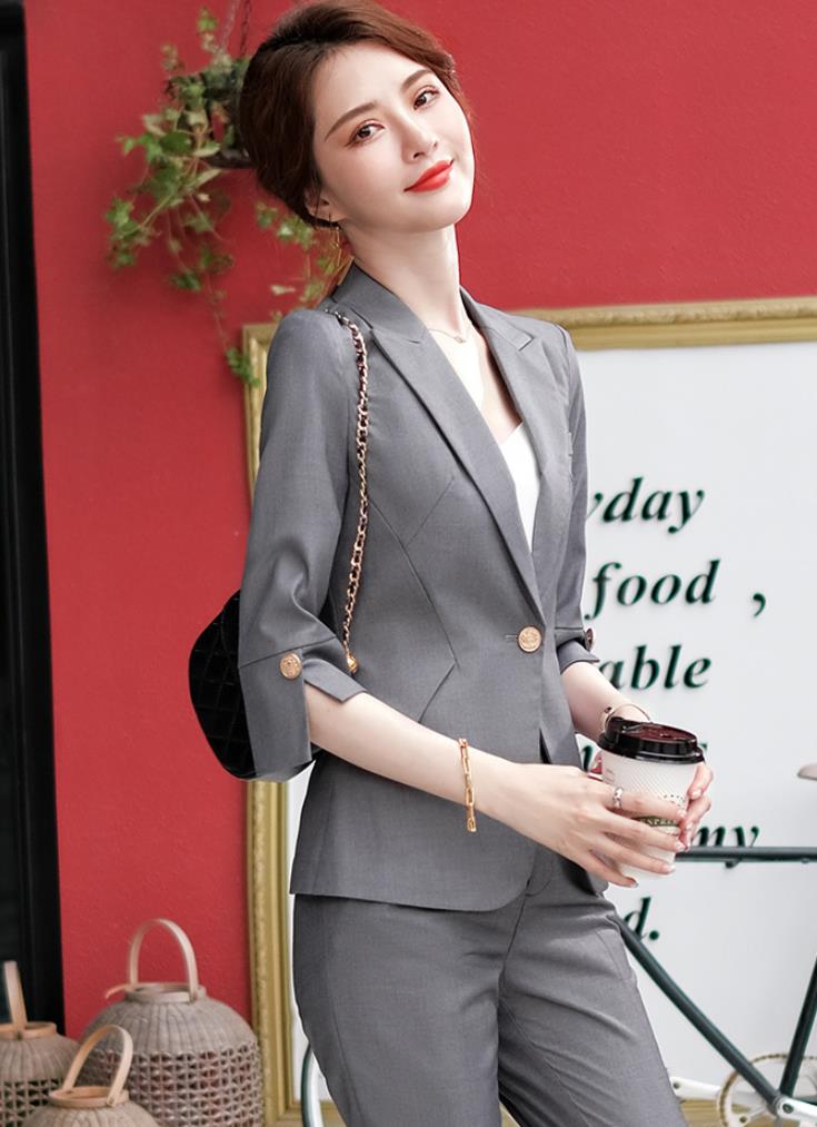 2021夏新作/2点セット/ビジネススーツ/レディース/コート/パンツスーツ/ジャケット/通勤/オフィス/ 制服 事務服 入学 フォーマル ビジネス/洗える/細...