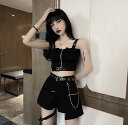 レディース 2点セット ボトムス ゆったり 夏 ファッション セットアップ 大きいサイズ 春/夏 無地 スーツ セクシー パンツスーツ(4)