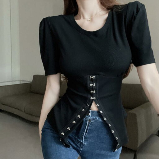 胸開きタート/レディース/Tシャツ/ベアトップ/細身/胸開き/ 胸開きタートルネック/ナイトクラブ服/ボディコンワンピース/ストレッチ/ニット/セーター 韓国風 カットソー/ファスナー/胸元/セクシー/中袖/解禁シャツ/ゆったり/Uネック Tシャツ 胸開きタート/レディース/Tシャツ/ベアトップ/細身/胸開き/ 胸開きタートルネック/ナイトクラブ服/ボディコンワンピース/ストレッチ/ニット/セーター 韓国風 カットソー/ファスナー/胸元/セクシー/中袖/解禁シャツ/ゆったり/Uネック Tシャツ