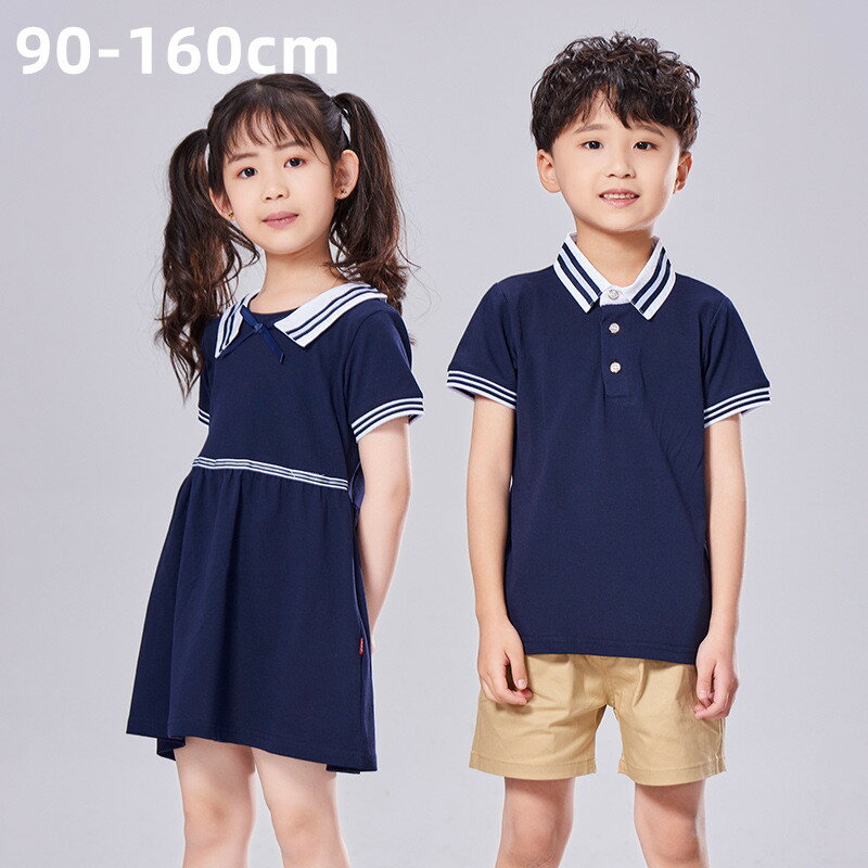 新入荷 90-160/欧米風/女の子/短袖/スカート/男の子/スーツ/ フォーマル　子供　ジュニア 制服　七五三 卒園式 入園式　記念日　撮影　イベント　幼稚園制服　半袖シャツ/ハーフパンツ　短袖シャツ スーツ