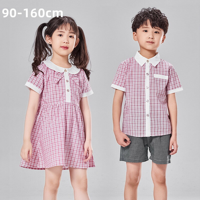 新入荷 90-160/欧米風/女の子/短袖/スカート/男の子/スーツ/ フォーマル　子供　ジュニア 制服　七五三 卒園式 入園式　記念日　撮影　イベント　幼稚園制服　半袖シャツ/ハーフパンツ　短袖シャツ スーツ