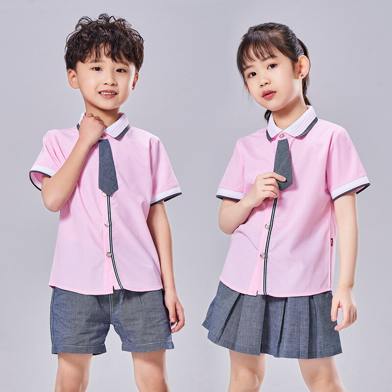 新入荷 90-160/欧米風/女の子/短袖/スカート/男の子/スーツ/ フォーマル　子供　ジュニア 制服　七五三 卒園式 入園式　記念日　撮影　イベント　幼稚園制服　半袖シャツ/ハーフパンツ　短袖シャツ スーツ