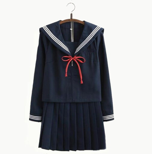 3点セット/S/M/L/XL/セーラー服/長袖/制服/学生/ ユニフォーム JK系 スカート+上着+蝶ネクタイ 上下セット シャツ フリルスカート パーティグッズ 卒業式 入学式 コスチューム 衣装 櫻柄 3点セット/S/M/L/XL/セーラー服/長袖/制服/学生/ ユニフォーム JK系 スカート+上着+蝶ネクタイ 上下セット シャツ フリルスカート パーティグッズ 卒業式 入学式 コスチューム 衣装 櫻柄