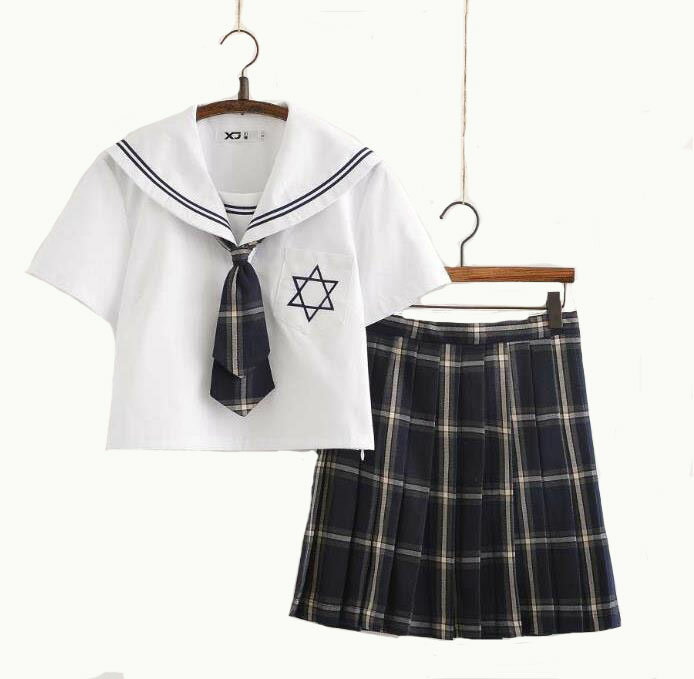 3点セット/S/M/L/XL/セーラー服/短袖/制服/学生/ ユニフォーム JK系 スカート+上着+蝶ネクタイ 上下セット シャツ フリルスカート パーティグッズ 卒業式 入学式 コスチューム 衣装