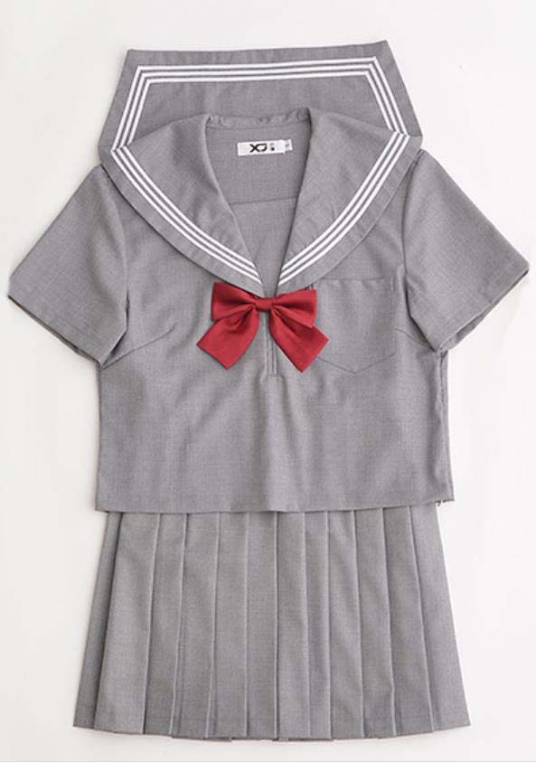 3点セット/S/M/L/XL/セーラー服/短袖/制服/学生/ ユニフォーム JK系 スカート+上着+蝶ネクタイ 上下セット シャツ フリルスカート パーティグッズ 卒業式 入学式 コスチューム 衣装
