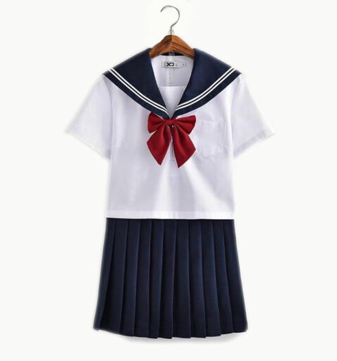 3点セット/S/M/L/XL/セーラー服/短袖/制服/学生/ ユニフォーム JK系 スカート+上着+蝶ネクタイ 上下セット シャツ フリルスカート パーティグッズ 卒業式 入学式 コスチューム 衣装 3点セット/S/M/L/XL/セーラー服/短袖/制服/学生/ ユニフォーム JK系 スカート+上着+蝶ネクタイ 上下セット シャツ フリルスカート パーティグッズ 卒業式 入学式 コスチューム 衣装