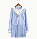 2点セット/S/M/L/XL/セーラー服/長袖/制服/学生/ ユニフォーム JK系 スカート+上着 上下セット シャツ フリルスカート パーティグッズ 卒業式 ...