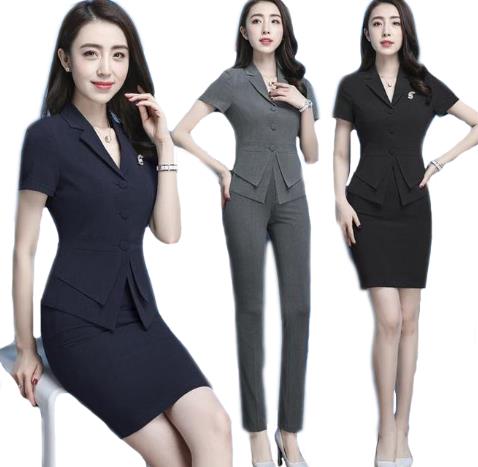 2点セット/ビジネススーツ/レディース/コート/タイトスカート/スカート/パンツ/ママスーツ/短袖/通勤/オフィス/ トップス 制服 事務服 入学 フォーマル ...