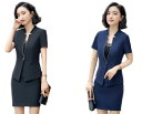 2点セット/ビジネススーツ/レディース/コート/タイトスカート/スカート/ママスーツ/短袖/通勤/オフィス/ トップス 制服 事務服 入学 フォーマル ビジネス...