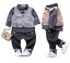 3点セット/80/90/100/110/長袖/上下セットベビースーツ/フォーマル /子供服 ベビーフォーマル 男の子 ンパース 新生児 幼児 結婚式 七五三 卒園式 入園式 出産祝い 記念日 撮影/ストライプ 縞 パンツ シャツ ベスト 韓国風服