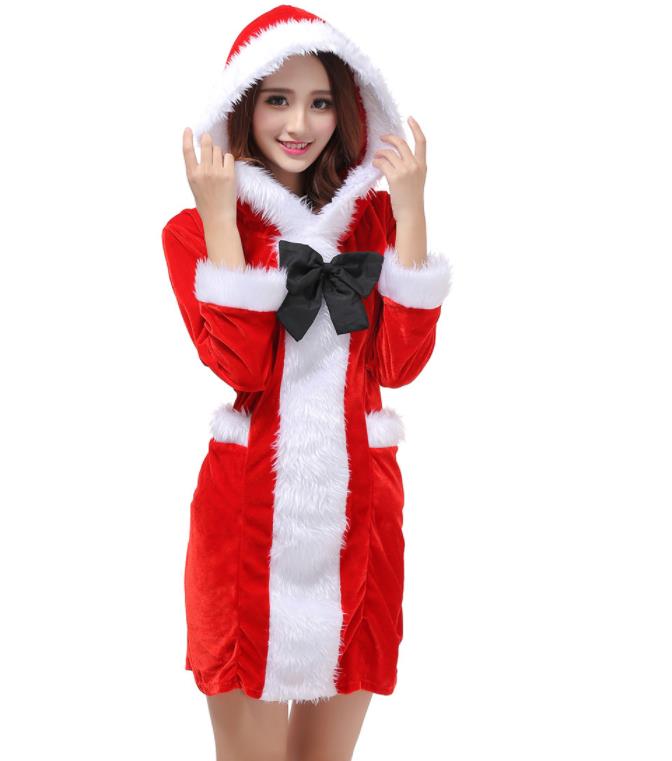 新作 サンタ レディース コスプレ メイド服 コスチューム 文化祭 学園祭 衣装 仮装 ハロウィン クリスマス 写真 舞台 演出 ワンピース 可愛い 女性 レ...