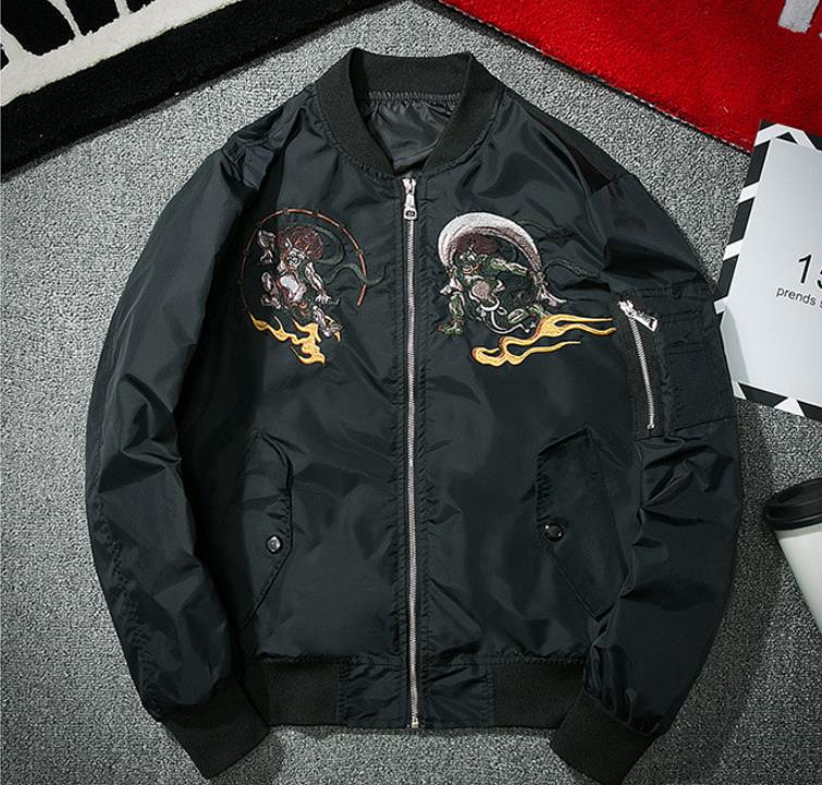 新販売/S-3XL/ MA-1/ライトアウター/刺繍コート メンズ /アウター /ダブルライダース /ブルゾン /長袖/防寒 /秋服/綿入/男女用/カップル/恋人/レディース/メンズ/スタジアムジャケット、スタジャン/スタジアムジャンパー/ジャケット/ma-1 ジャケット メンズ