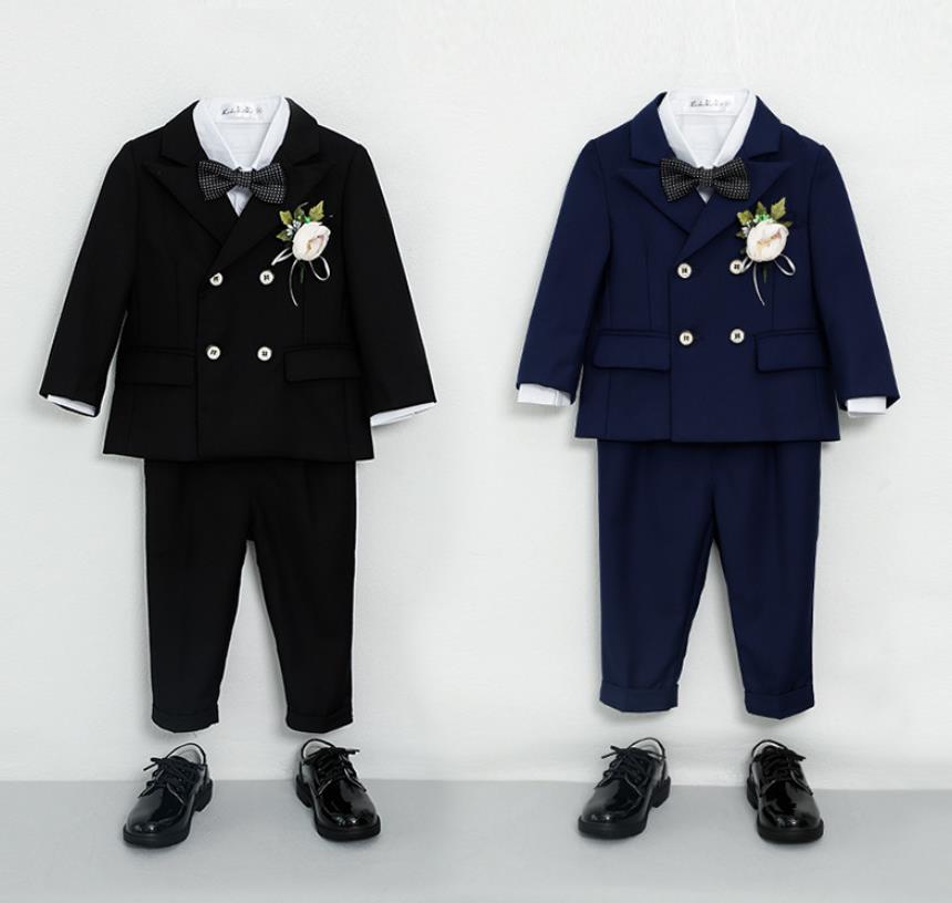 5点セット/フォーマルスーツ/コート ベスト/長袖/スーツ 男の子 スーツ キッズ 子供 タキシード カジュアル タキシード 子供服 入学式 入園式 七五三 誕...