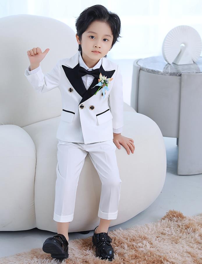 4点セット/フォーマルスーツ/コート ベスト/長袖/スーツ 男の子 スーツ キッズ 子供 タキシード カジュアル タキシード 子供服 入学式 入園式 七五三 誕...