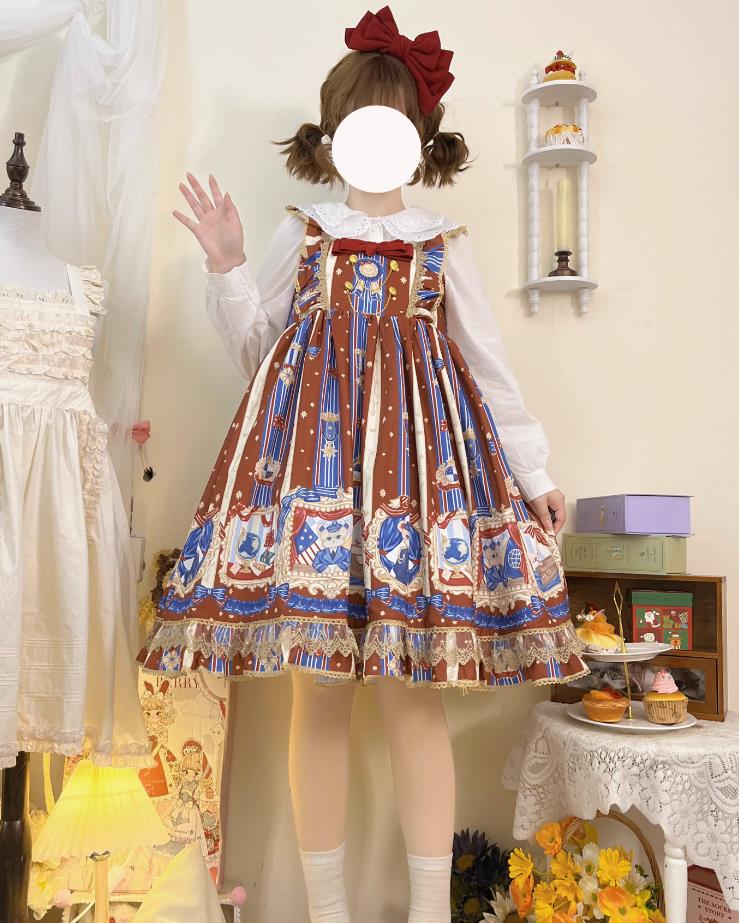 LOLITA ロリータ //ワンピース JSK OP ゴスロリ コスプレ メイド服 コスチューム 文化祭 学園祭 衣装 仮装 ハロウィン おすすめ 可愛い ドレス 日常 写真 舞台 花嫁 洋服 ハロウィーン 人形ドレス ティアードスカート バレエ
