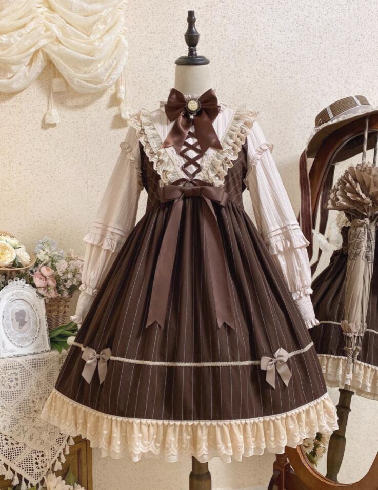 LOLITA ロリータ /長袖/ワンピース　JSK OP ゴスロリ コスプレ メイド服 コスチューム 文化祭 学園祭 衣装 仮装 ハロウィン おすすめ 可愛い 日常　写真　舞台　花嫁　洋服　ハロウィーン　人形ドレス ティアードスカート バレエ　ハロウィーン Halloween