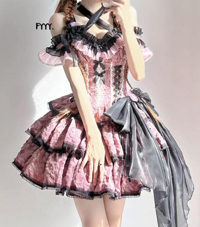 楽天市場】メイド服 ピンク(テイスト(ファッション)ゴスロリ 楽天市場】メイド服 ピンク(テイスト(ファッション)ゴスロリ