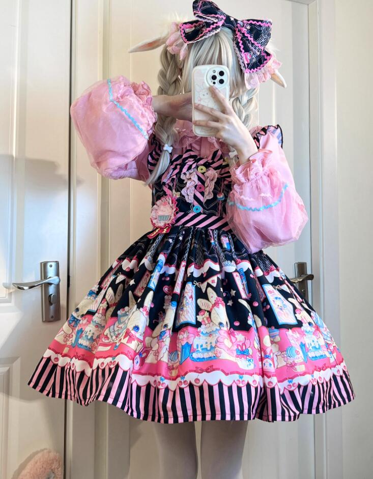 LOLITA ロリータ /ワンピース　JSK ゴスロリ コスプレ メイド服 コスチューム 文化祭 学園祭 衣装 仮装 ハロウィン おすすめ 可愛い ドレス　日常　写真　舞台　花嫁　洋服　ハロウィーン　人形ドレス ティアードスカート バレエ/