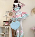 LOLITA ロリータ 3点セット/浴衣 和風 ゴスロリ コスプレ メイド服 コスチューム 文化祭 学園祭 衣装 仮装 ハロウィン おすすめ 可愛い 長袖 ドレス 日常 写真 舞台 花嫁 洋服 ハロウィーン スカート