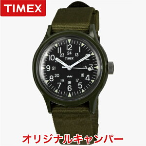 【ランキング1位】【国内正規品】タイメックス オリジナル キャンパー ブラック グリーン TW2P88400 腕時計 TIMEX クォーツ 36mm カジュアル メンズ 3気圧防水 蓄光 24時間表示 入学 卒業 新入 祝 ギフト プレゼント