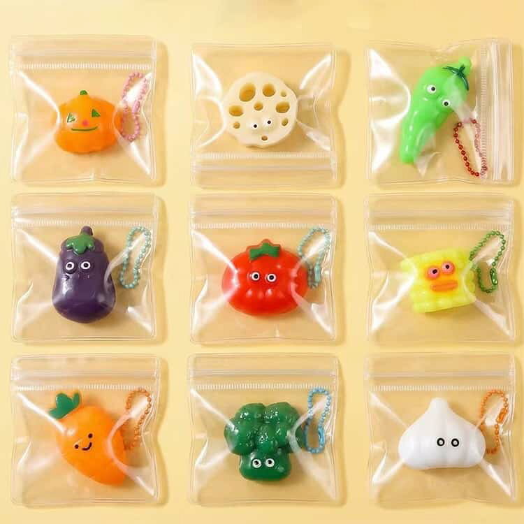 ミニスクイーズ 9個セット ミニスクイーズ キーホルダー バッグチャーム 野菜スク...