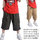 ボトムス 7分丈 サイドポケット付き 男性用 ハールパンツ カーゴパンツ 大きいサイズ ゆったり パンツ メンズ