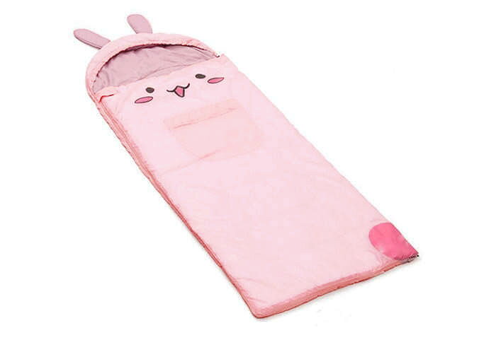 シュラフ 寝袋 子供用 キッズシュラフ 封筒型 キッズ ジュニア 洗える コンパクト 可愛い キャンプ アウトドア 寝冷え対策 幼児 昼寝 軽量 暖かい 防寒 簡単収納 mina-shop-10000182 minashop サンプル画像3