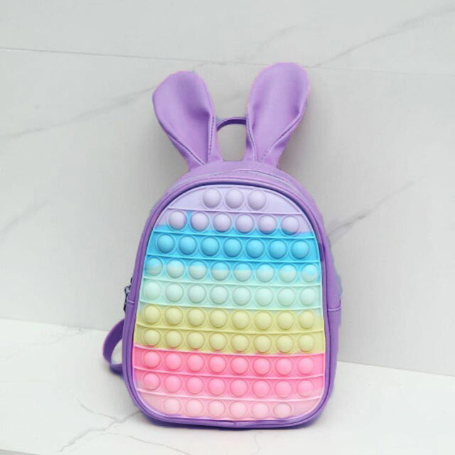レジャーパック ポップ プッシュポップ ィース うさぎの耳 プッシュ キッズ 子供 レデ ポップイット 通学 バブル 兎 ビジネスリュック バックパック ストレス解消グッズ プッシュ 通勤 旅行 学生 防撥水 リュック mina-shop-10002759 minashop サンプル画像2