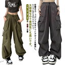 大きめ カーゴパンツ レディース 秋冬 大きいサイズ きれいめ ゆったり 黒 作業着