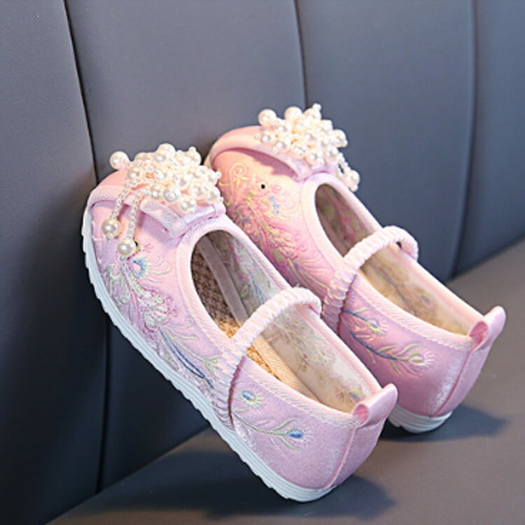歩きやすい 子供用 痛くない パール付き 女の子 草履のかわりに履ける 刺繍 七五三...