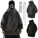 長袖 パーカー メンズ アウター ビックシルエット ロング丈