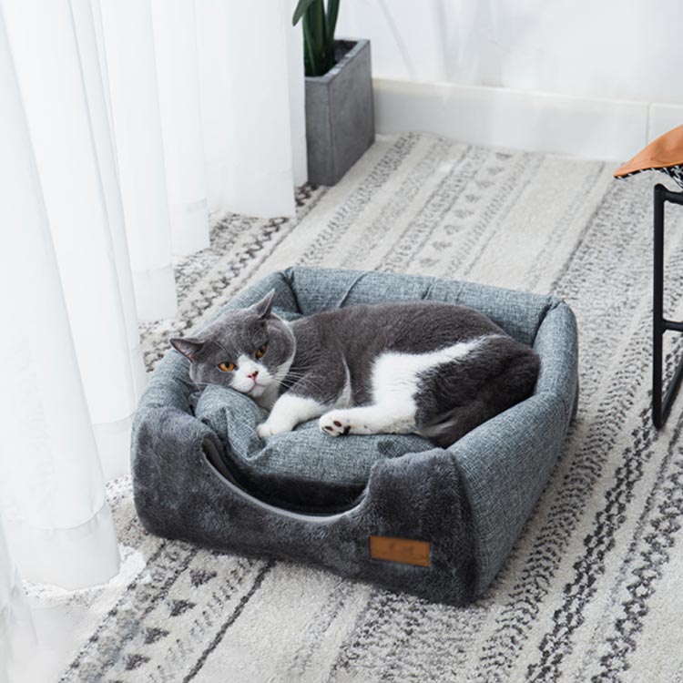 防寒 ペットベッド 猫 テント型 かわいい 秋冬 暖かい ねこ ネコ テント型 ペット ...