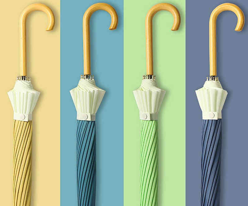 長傘 傘 16本骨 傘 レディース 日傘 アンブレラ おしゃれ メンズ 長柄 かさ 雨傘 ボタン手動開閉式 大..