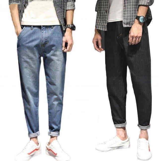 Rakuten - デニムパンツ カジュアル ロング丈 無地 ゆったり 秋 ボトムス デニムパンツ 冬 春