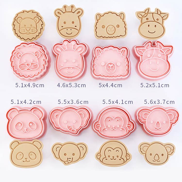 全20タイプ・8個セット 花型 乗り物 クッキー型 動物 型抜き 誕生日 お菓子作り 製菓道具 ユニコーン キッチン用 クマ プレスタイプ お弁当 手作り 全20タイプ・8個セット 可愛い 贈り物 クリスマス ハロウィン 送料無料